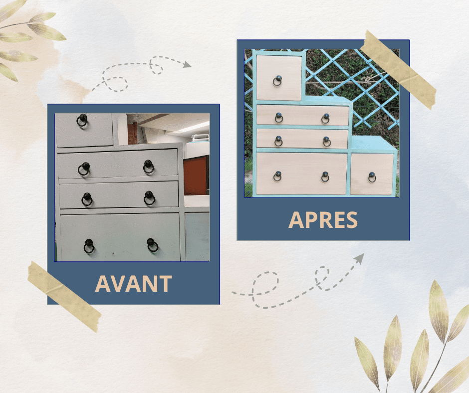 Meuble relooké avant après — L'art de décorer