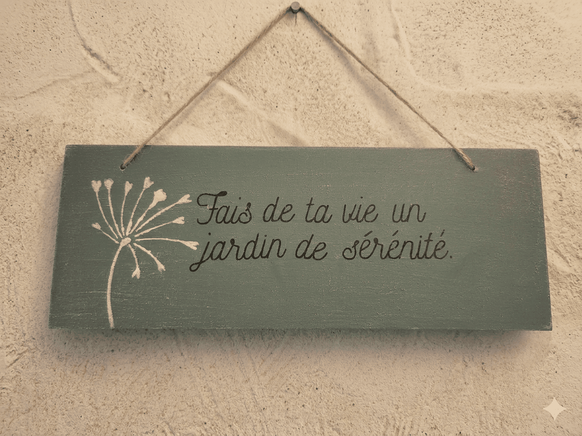 Fais de ta vie un jardin de sérénité