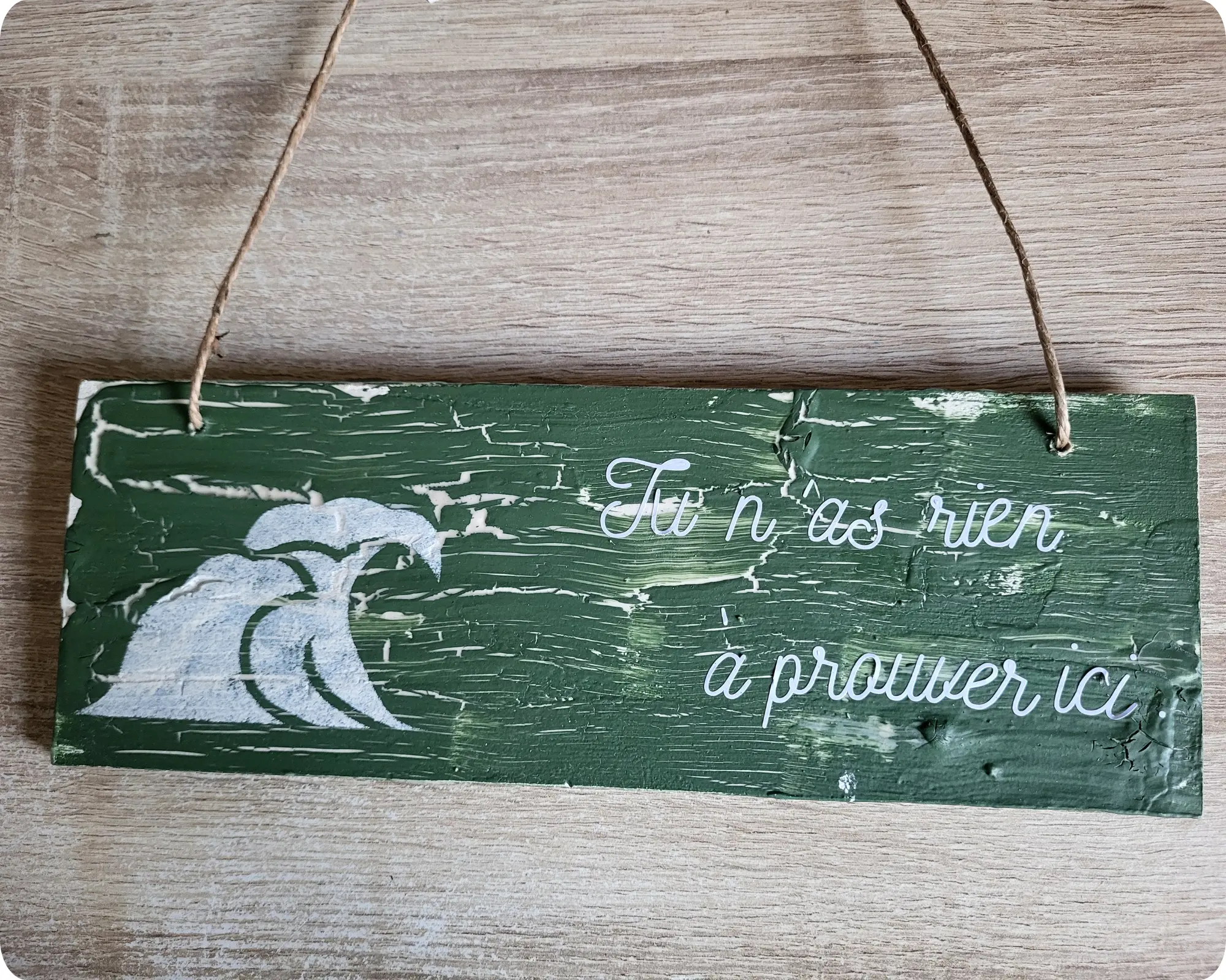Tu n'as rien à prouver ici